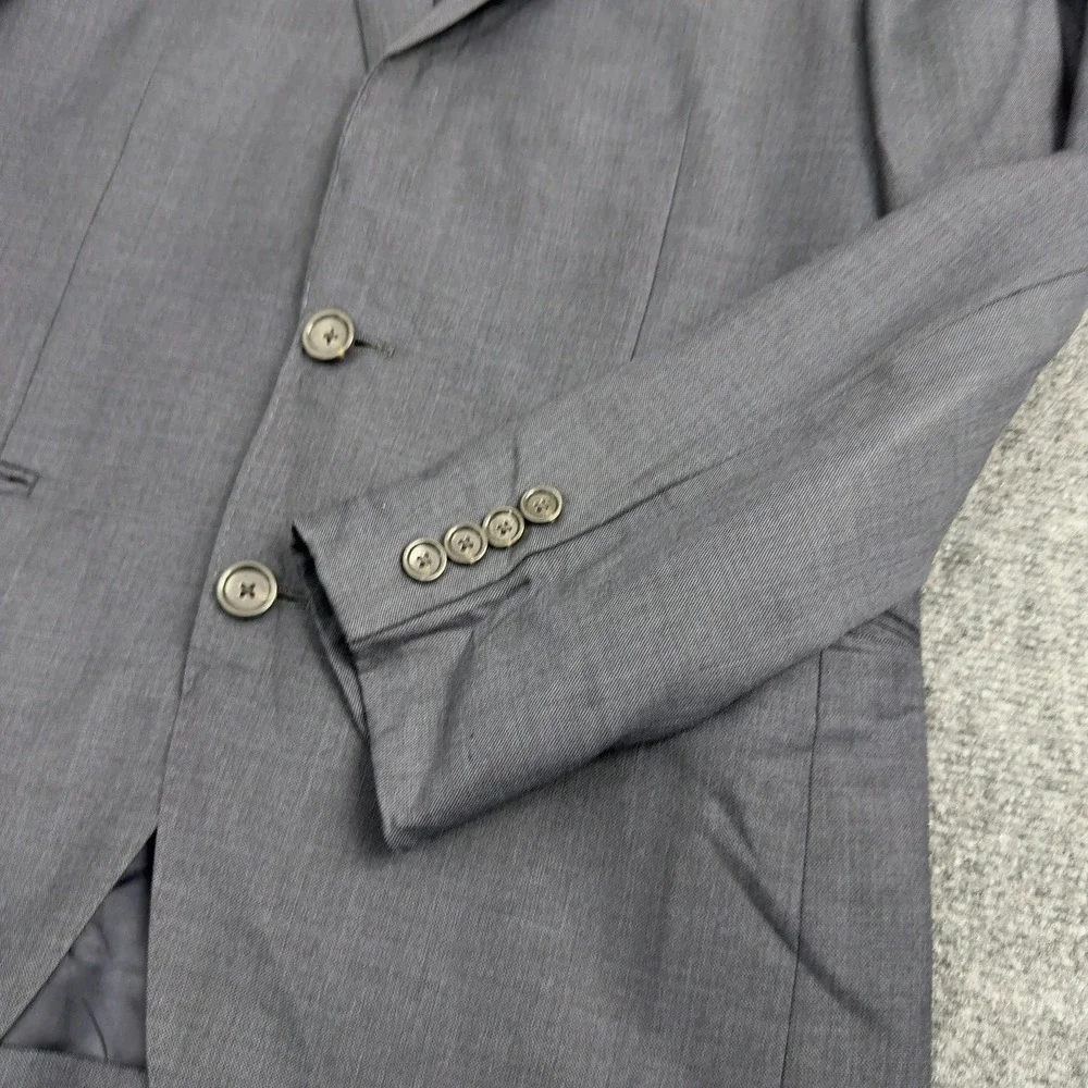 J Crew Blazer Men 36S Grey Wool Ludlow Tollegno 1900 Italian Fabric Professional